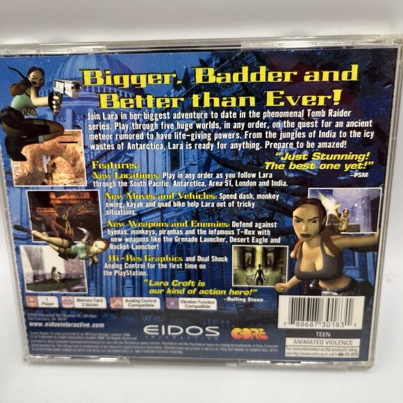 Tomb Raider III: Adventures Of Lara Croft For PlayStation 1 PS1 - Complete - Picture 6 of 6